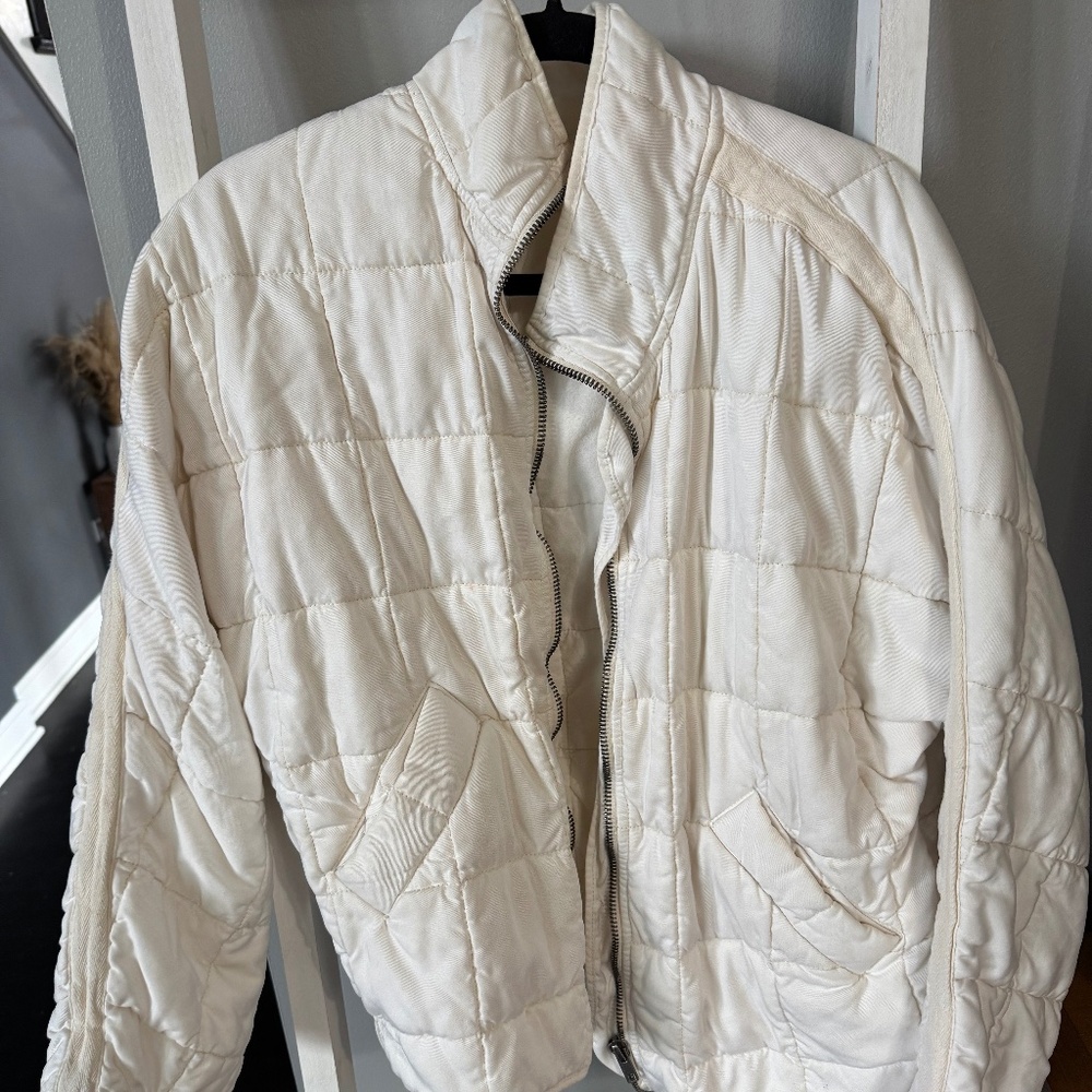 FREE PEOPLE DOLMAN QUILTED  KNIT JACKET, SIZE SMALL